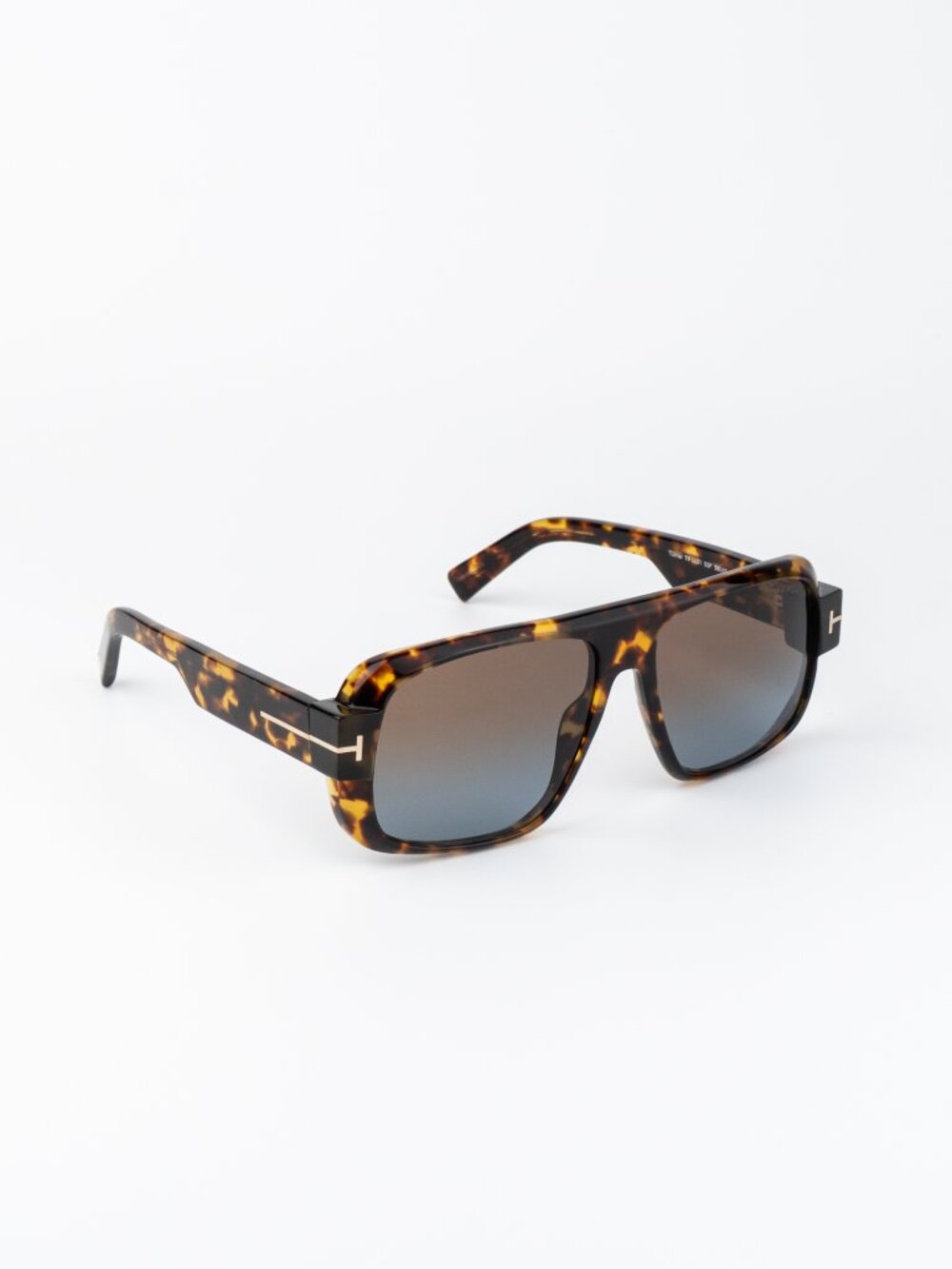 Tom Ford TURNER Men Sunglasses Havana Brown Gradient Pilot FT1101 52F AUTHENTIC